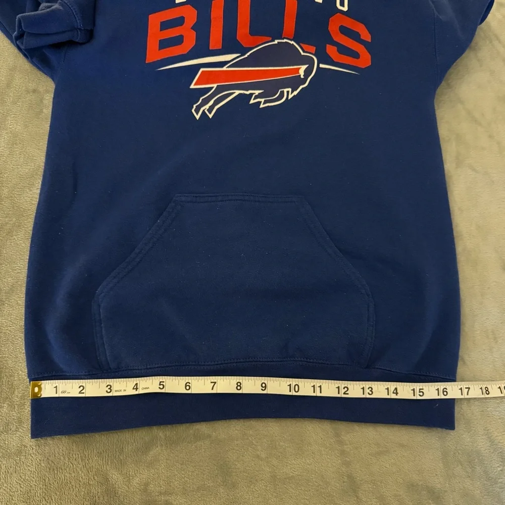 NFL Buffalo Bills Blue and Red Hoodie Sweatshirt. Women’s Small. Used. - Picture 6 of 6
